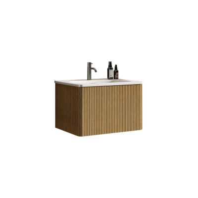  Etna 24" Striped Oak Vanity w/ White Sink
