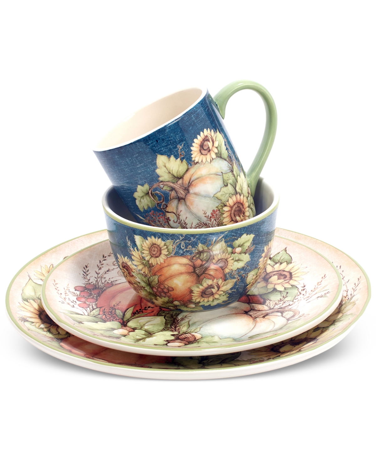 Certified International Autumn Breeze 16 Pc. Dinnerware Set, Service For 4 In Micscellan