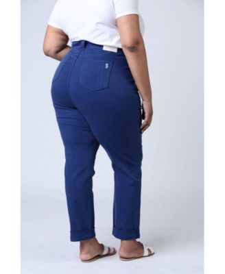 Plus Size High Rise Boyfriend Jeans