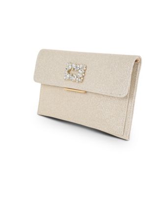 Woman's Sarah Slim Envelope Clutch With Brooch
