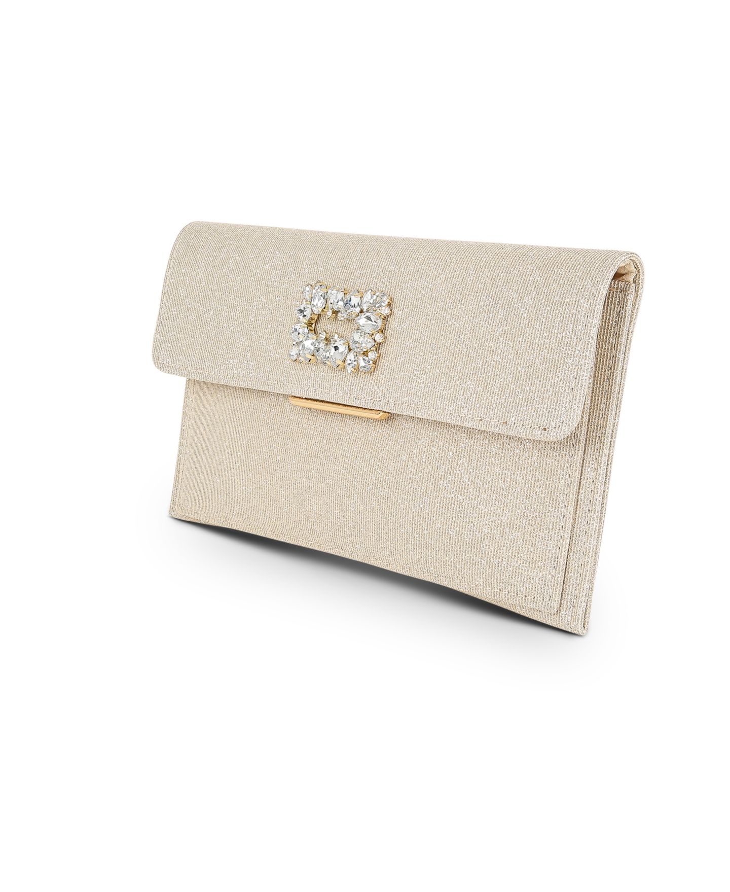 Женский клатч Jewel Badgley Mischka Sarah Slim Envelope Clutch With Brooch, цвет: Золотой — фото 2