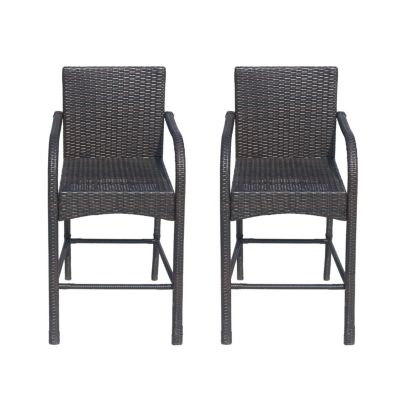 Streamdale Cascada Outdoor Wicker Barstools (Set Of 2)