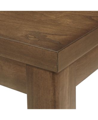 Farmhouse Counter Height Dining Table, Antique Brown, 59.1"W X 36.5"H