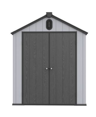 6x8FT Plastic Storage Shed Big Storage for Backyard and Garden