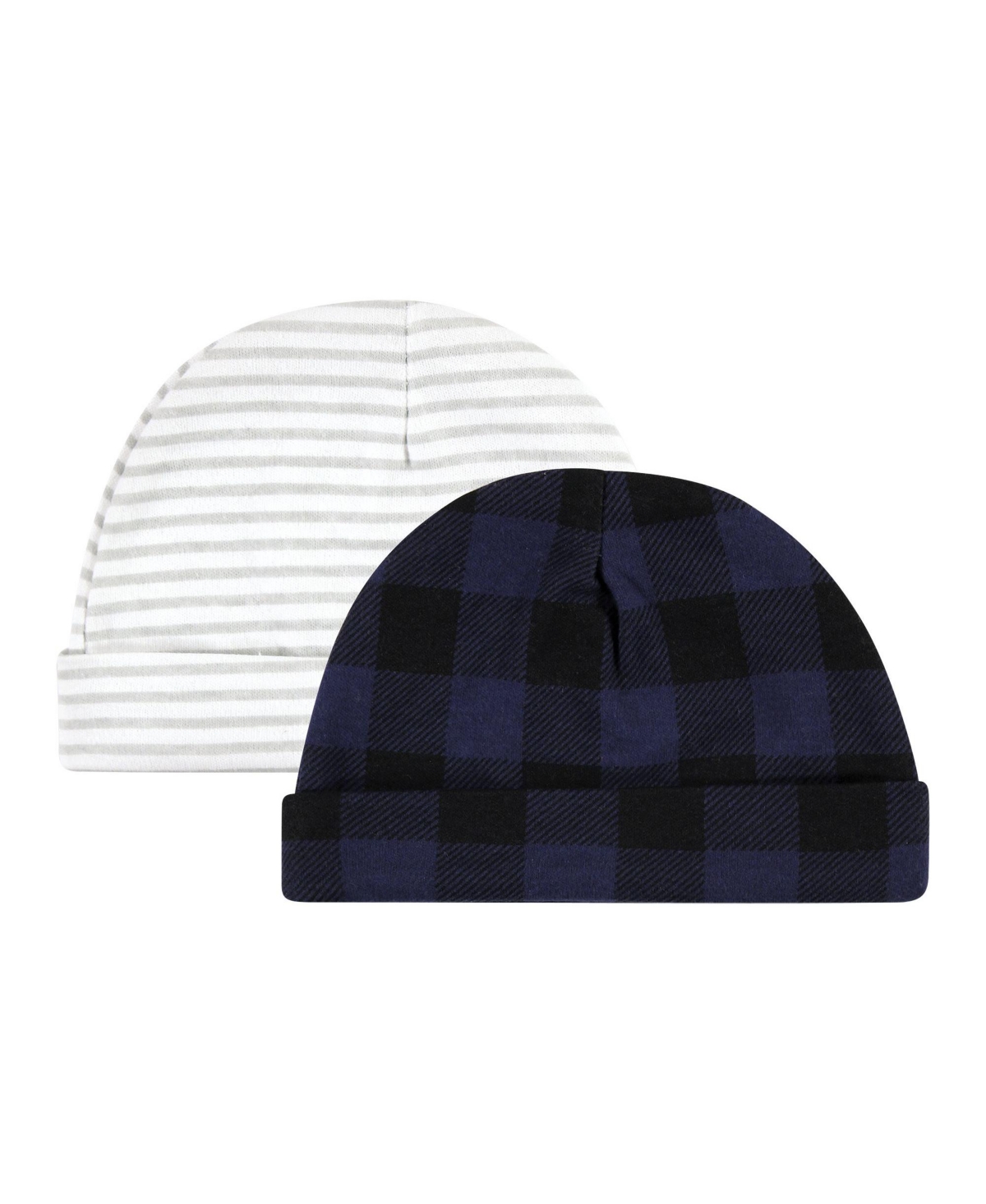 Hudson Baby Boys Soft Cotton Beanie and Anti-Scratch Hand Mitts