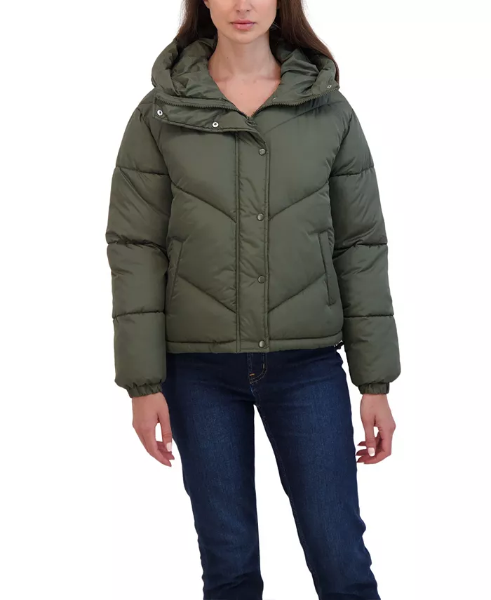 Juniors' Juniors' Short Hooded Puffer Jacket - thumbnail 9