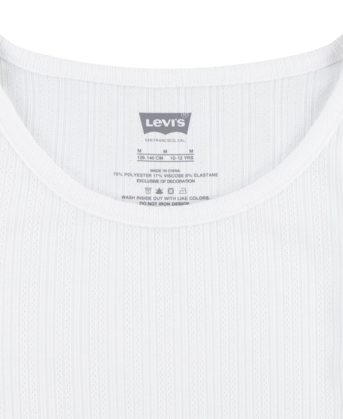 Shop Levi's Toddler Ribbed Knit Top T-shirt In Bright White