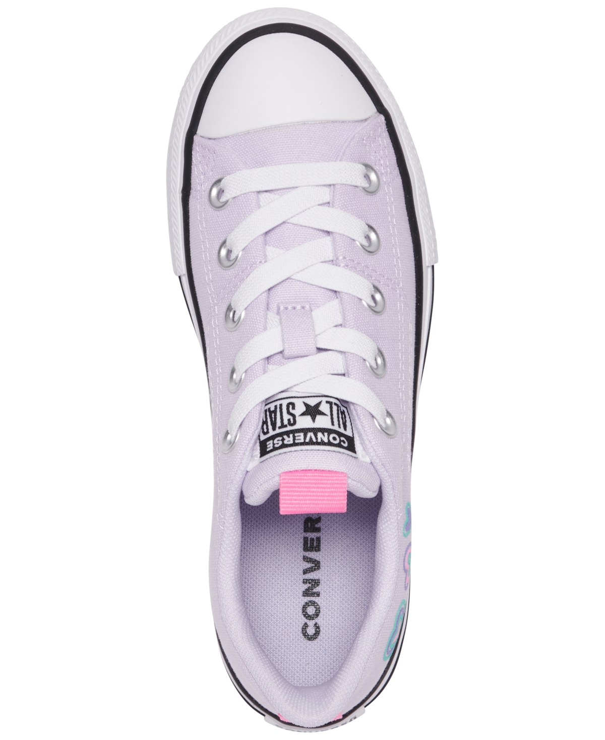 Converse Little Girls Chuck Taylor All Star Happy Hearts Low Top Casual Sneakers from Finish Line