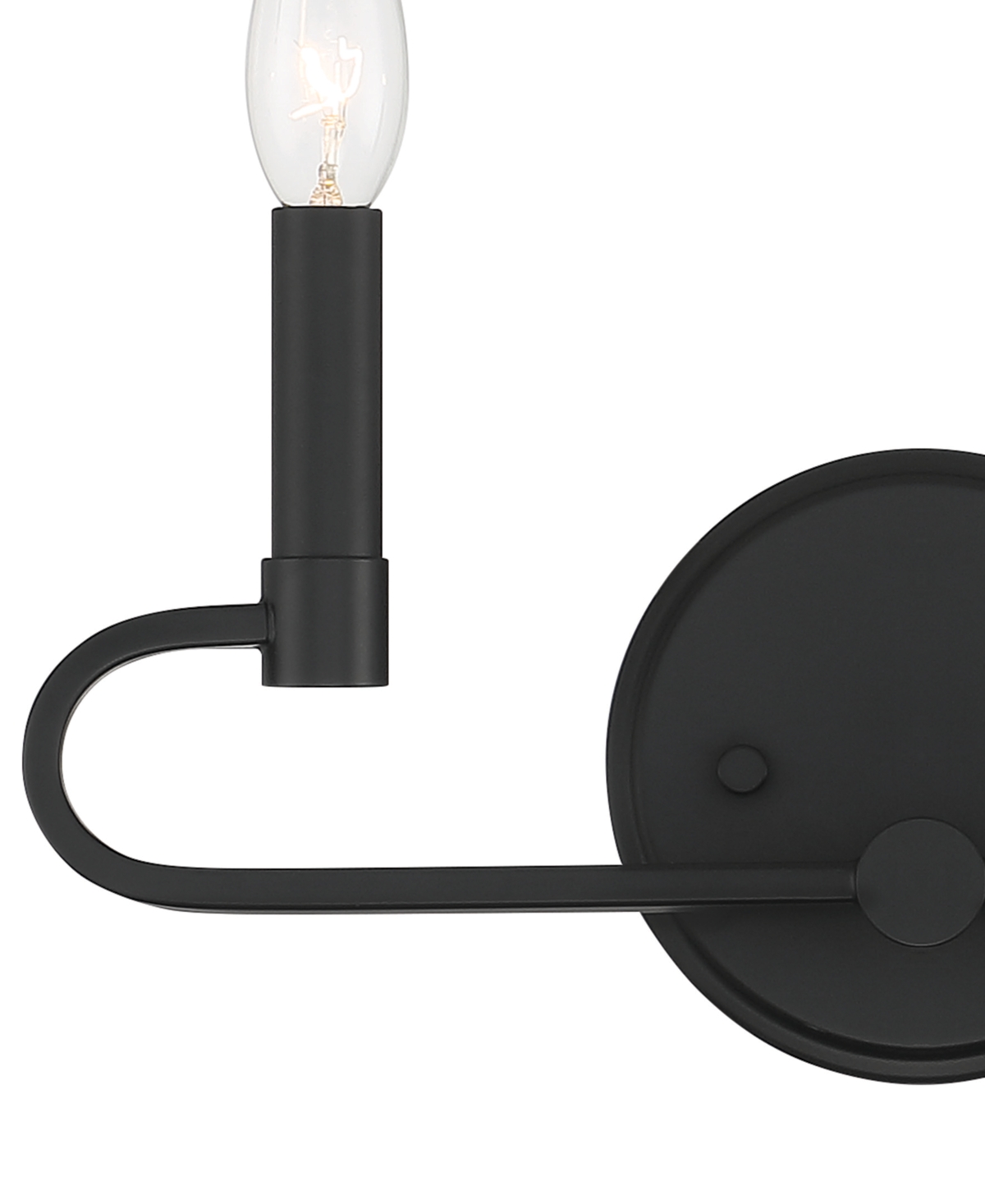Designer's Fountain Summit 14" Metal 2 Light Vanity In Matte Black