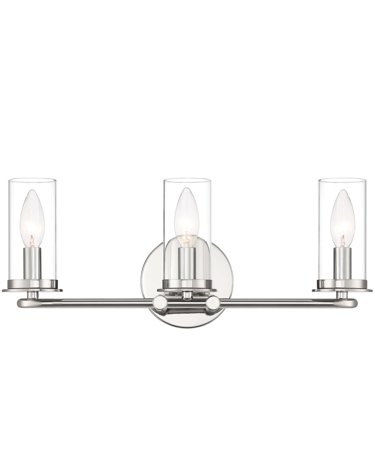 Designer's Fountain Hudson Heights 18" Metal 3 Light Vanity In Polished Nickel