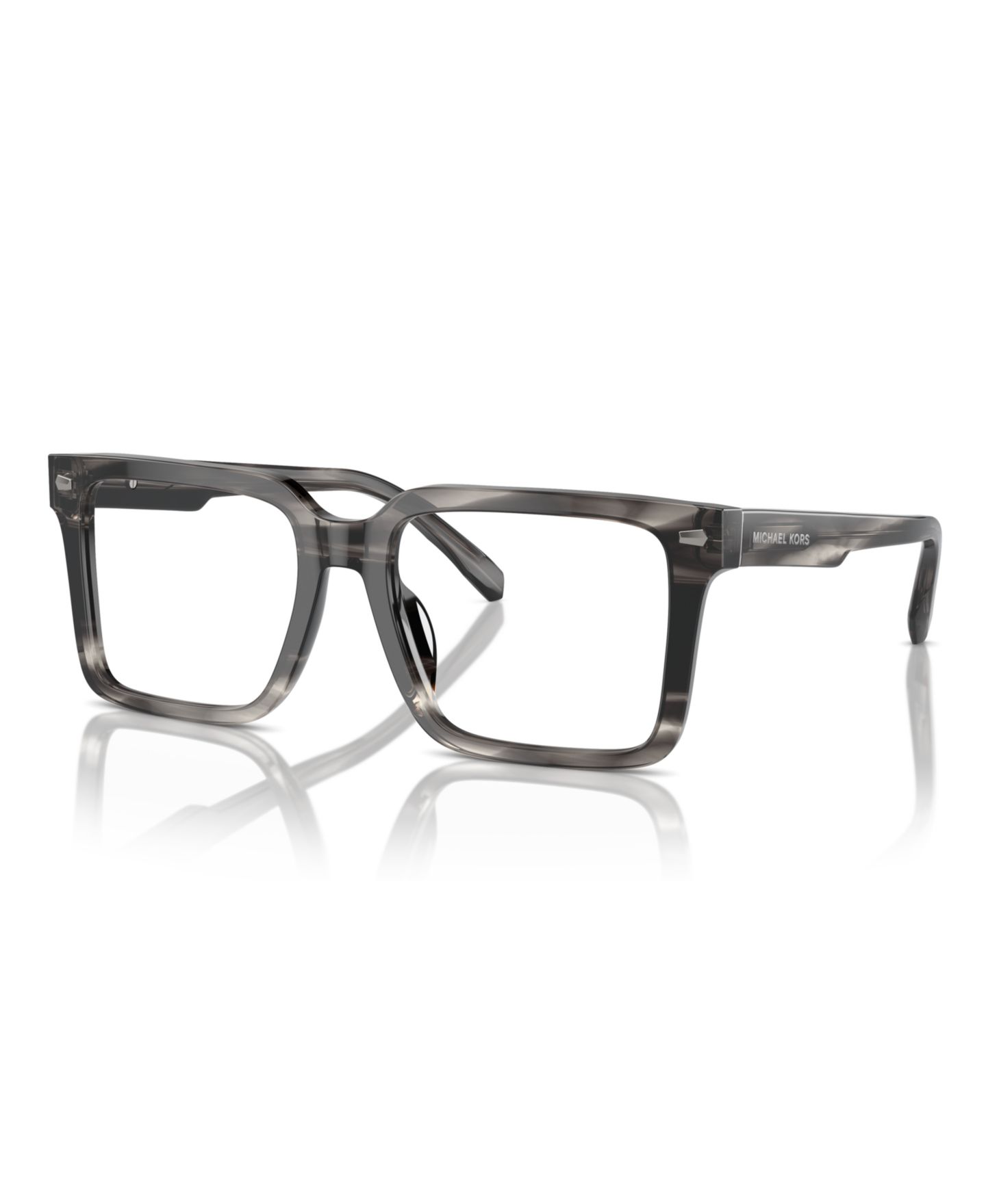 Мужские очки Michael Kors Man Square Plastic MK4121U Mosel Eyeglasses, цвет: Чёрный — фото 1