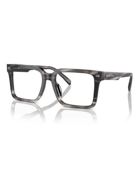 Мужские очки Michael Kors Man Square Plastic MK4121U Mosel Eyeglasses, цвет: Чёрный
