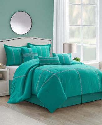 CLOSEOUT! Naina Reversible 7-Pc. Comforter Set, King