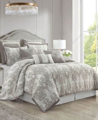 Dilona Scroll 9-Pc. Comforter Set, King