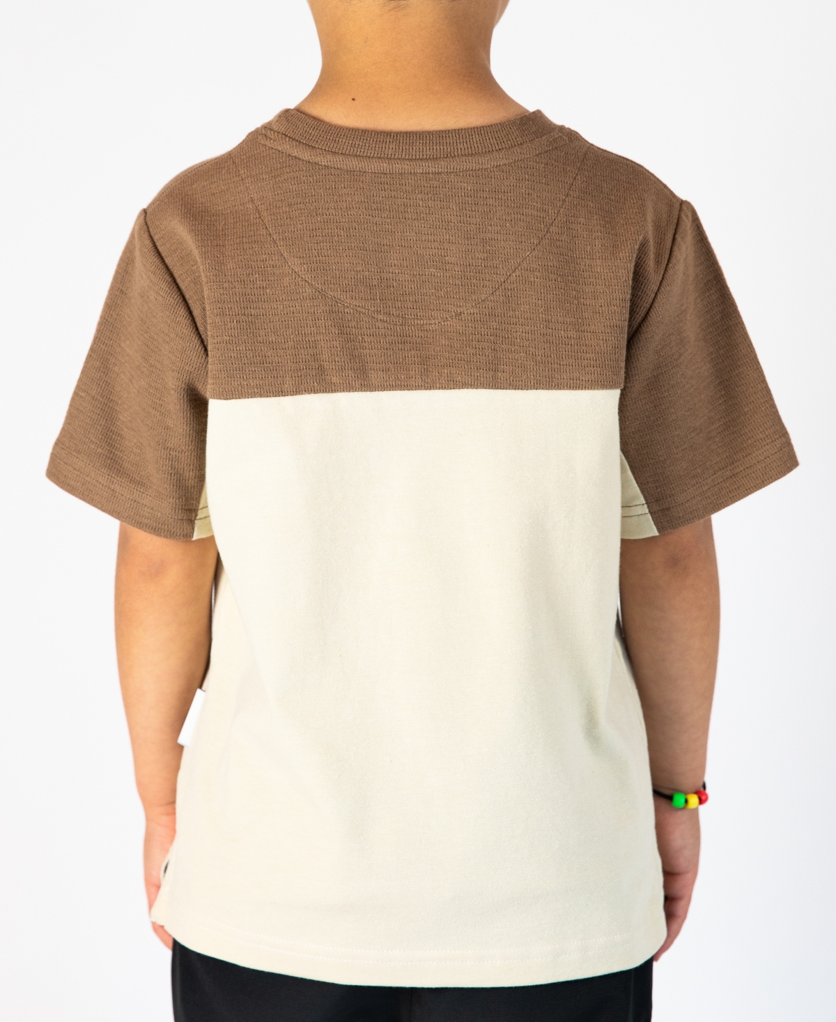 Sovereign Code Big Boys Dwell Color Blocked Textured Short Sleeve Tee Shirt