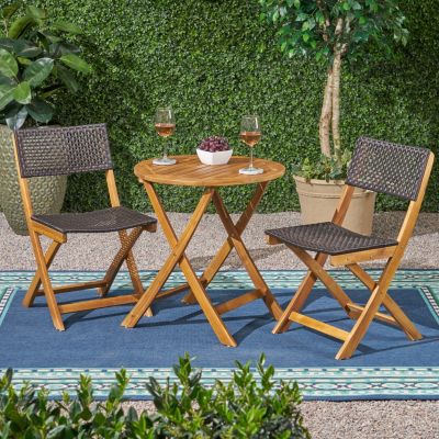 Streamdale Charming Woven Bistro Set Enhance Your Home Decor