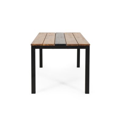 Modern Industrial Acacia Wood Dining Table