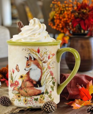 Woodland Critters Mugs, Set of 4