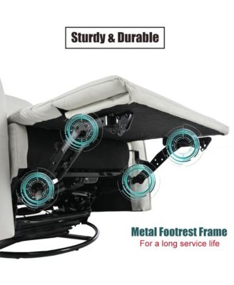 270 Power Swivel Glider Recliner with USB Ports