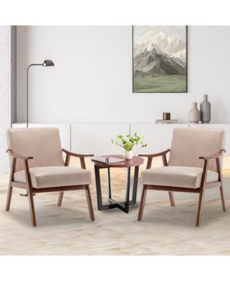 Mid-Century Modern Velvet Accent Chair