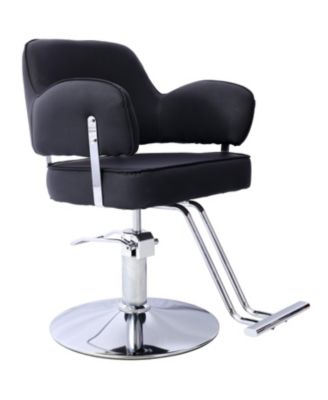 Streamdale Hydraulic Barber Chair with Wide Seat and Stainless Steel Footrest