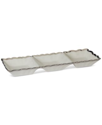 Regency 3-Section Porcelain Tray