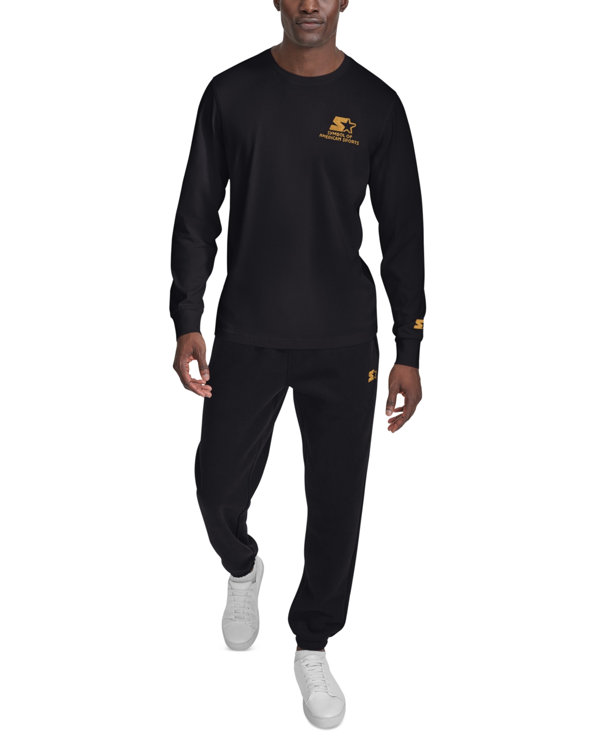 Starter Men's Long-Sleeve back Graphic T-Shirt