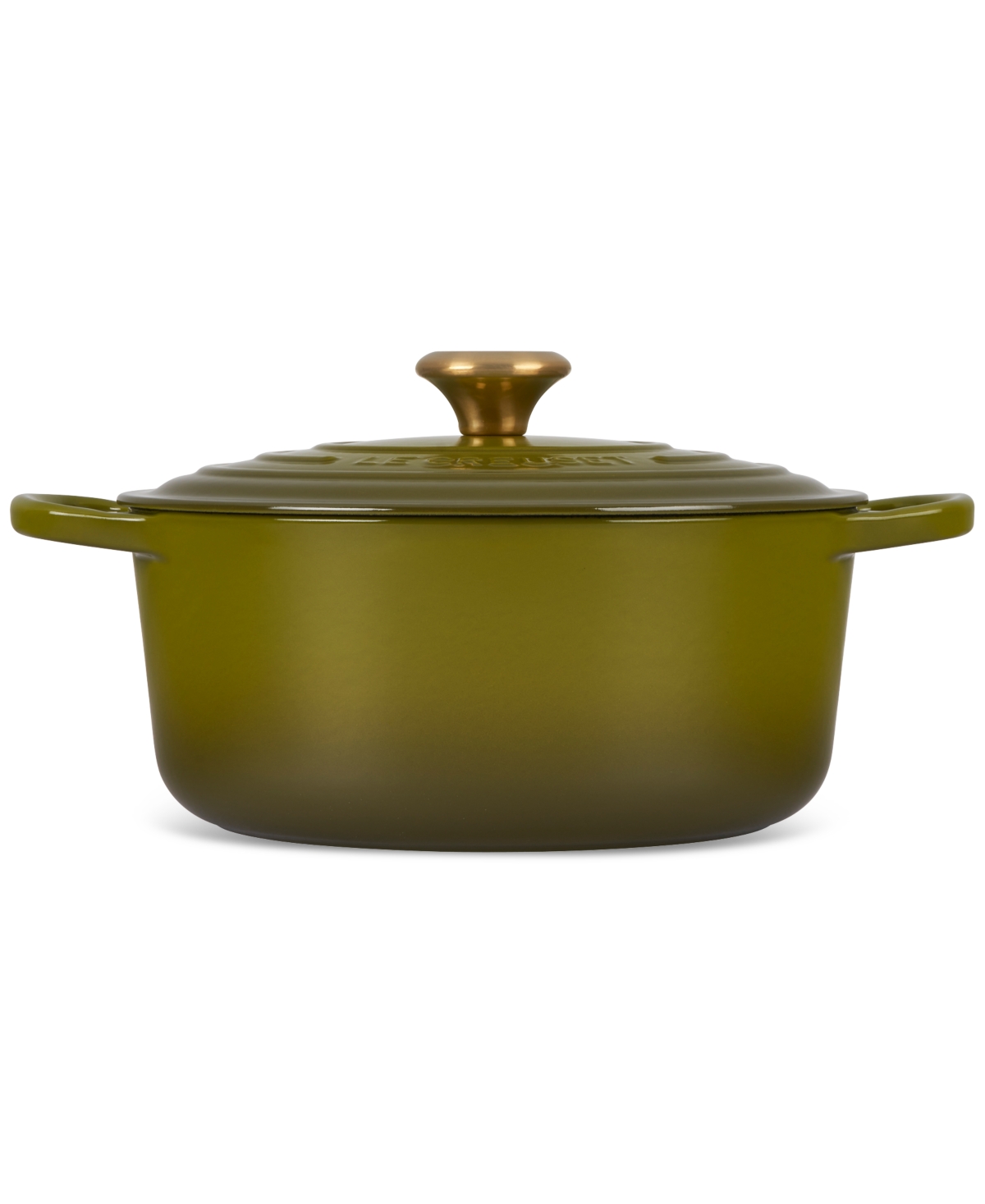 Le Creuset Signature Enameled Cast Iron 5.5 Qt. Round Dutch Oven In Olive