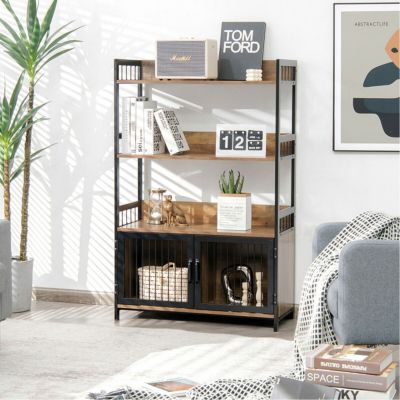 3 Tier Rolling Cart Utility Cart with Lockable Wheels Rolling Metal Storage