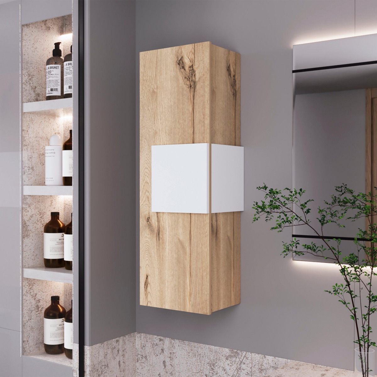 Nottingham Medicine Cabinet - Light oak
