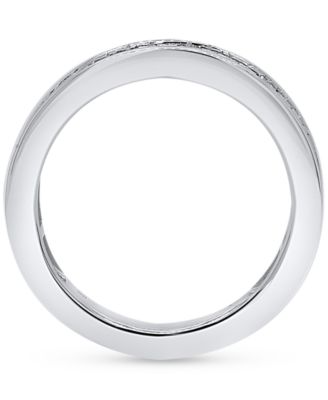 Lab Grown Diamond Baguette Band (1 ct. t.w.) in Sterling Silver or 14k Gold-Plated Sterling Silver