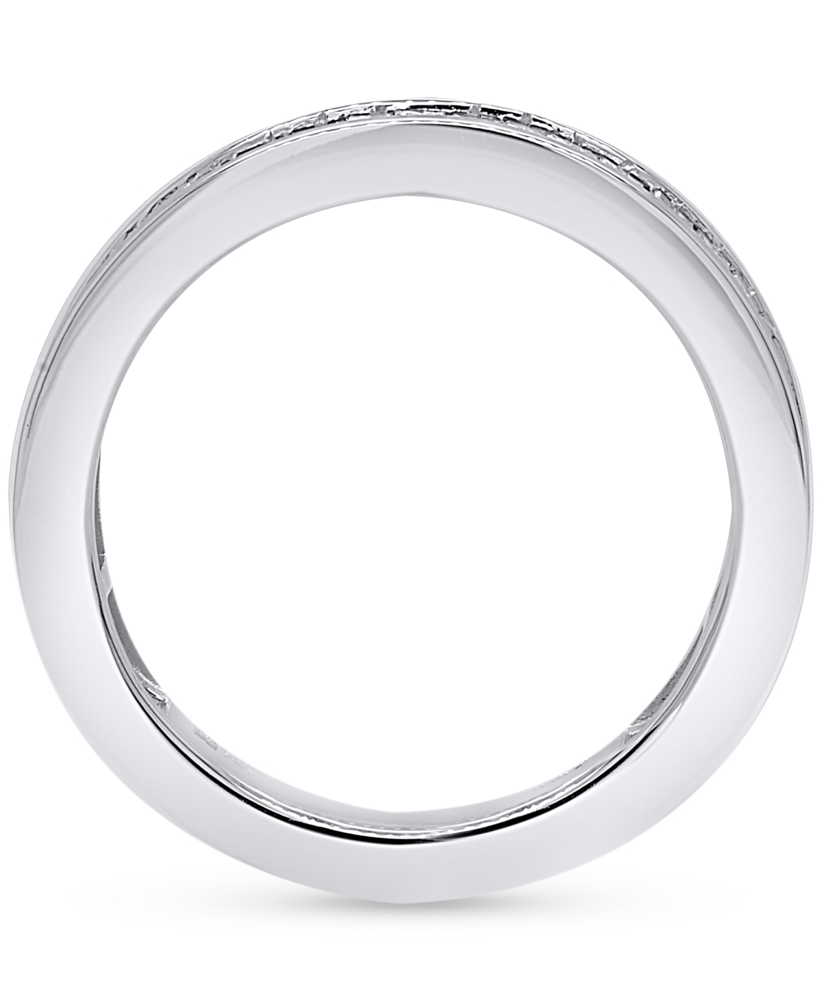 Forever Grown Diamonds Lab Grown Diamond Baguette Band (1 Ct. T.w.) In Sterling Silver In Sterling Silver
