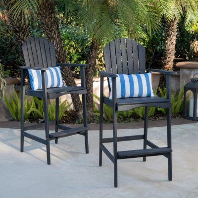 Streamdale Acacia Wood Outdoor Barstools Comfort and Style