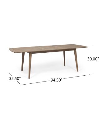  Expandable Acacia Wood Dining Table For Outdoor Gatherings