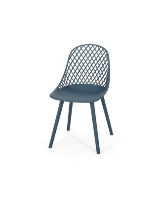 Streamdale Lily Modern Outdoor Dining Chair With Diamond Mesh