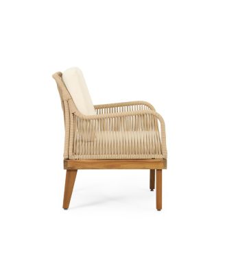 Streamdale Annisa Acacia Wood Rope Weave Club Chair