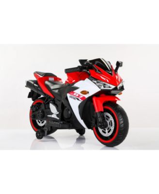 Streamdale Kid's Electric Motorcycle with Training Wheels and Lights