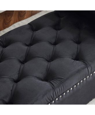 Velvet Queen Bedside Bench with Armrests