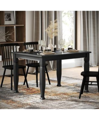Finnley Wooden Dining Table With Sculpted Legs