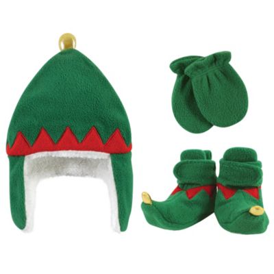 Baby Unisex 6Pc Trapper Hat, Mitten and Bootie Set