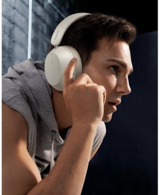 Wireless Headphones Bluetooth Foldable Over Ear Headphones Bass 35 Max, Gray