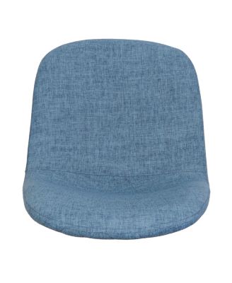 Muted Blue Fabric Dining Chairs (Set Of 2)