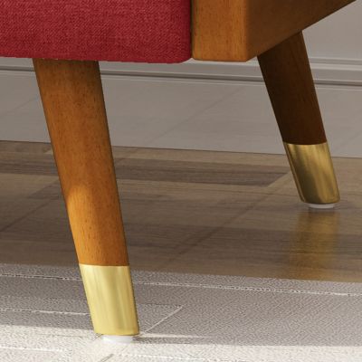 Streamdale Mid-Century Modern Club Chair With Bolster Pillows