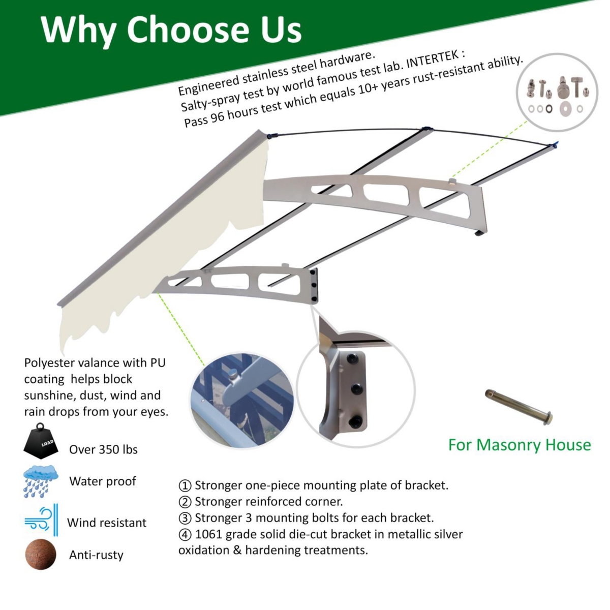 Streamdale Furniture Awning Canopy: 59