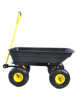 Streamdale Folding Poly Garden Dump Truck, 10" Pneumatic Tires, 300 lb Capacity