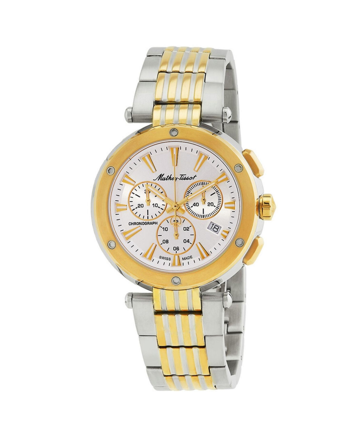 Men's Neptune Chrono Silver Dial Watch - H912CHBI - Silver