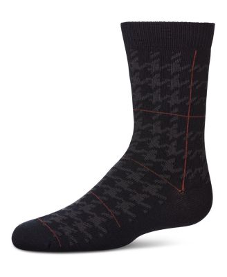 Boys Hounds Plaid Dress Socks