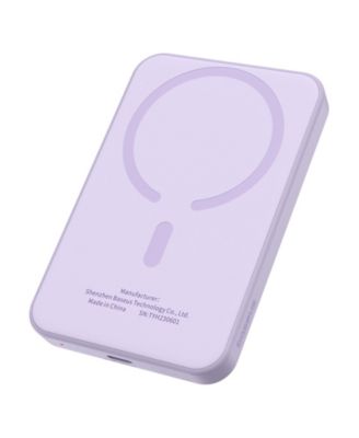 Wireless Portable Charger Magnetic Power Bank 5000mAh MagSafe Charger, Purple