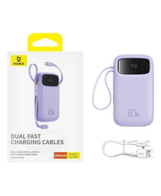 Portable Charger Power Bank,22.5W 10000mAh Fast Charging Portable Phone Charger, Purple