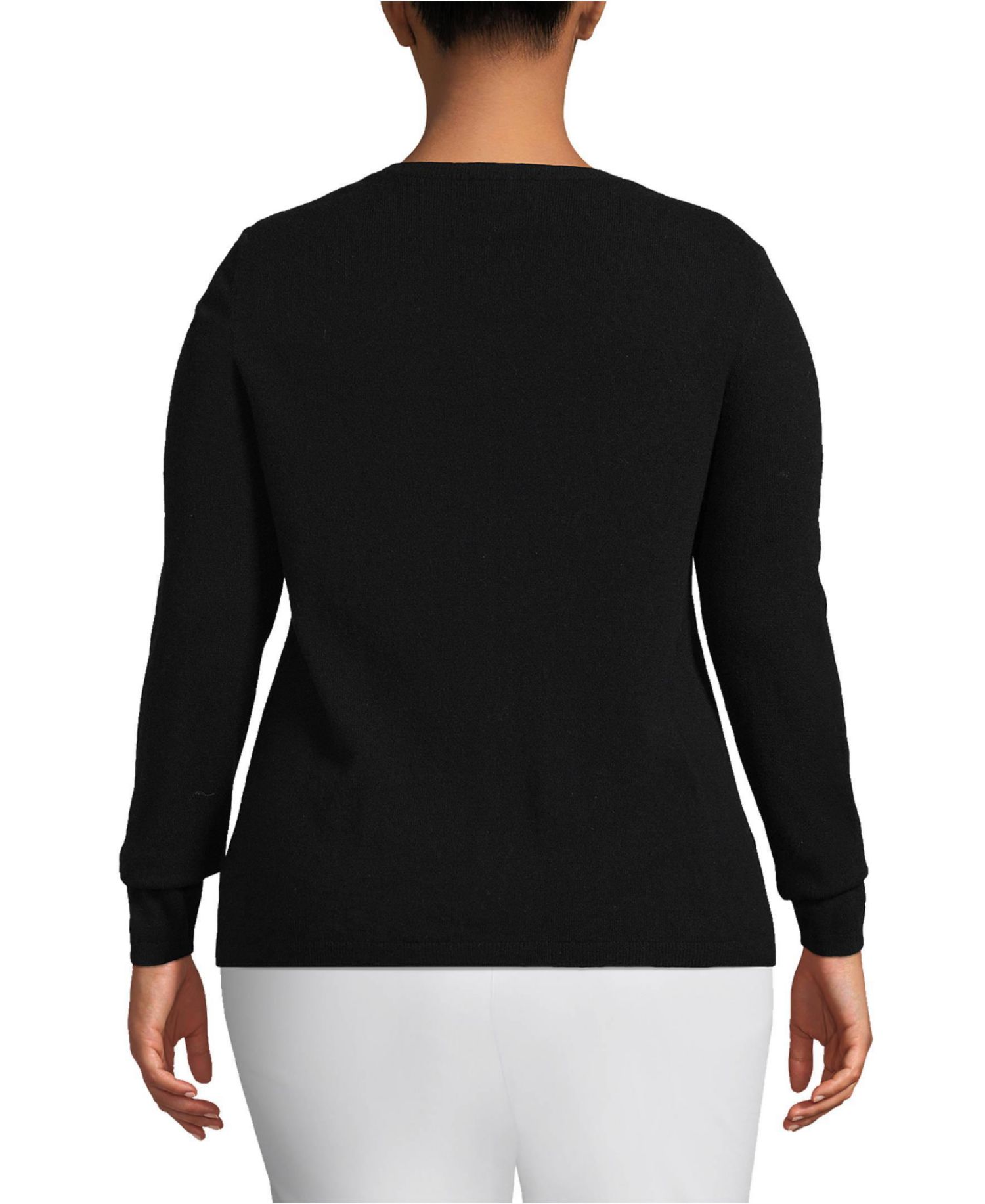 Plus Size Cashmere Cardigan Sweater